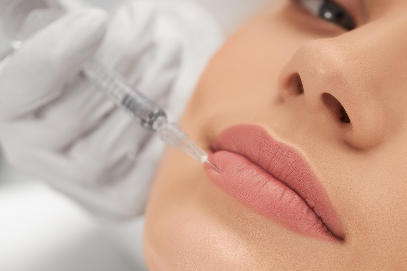 Woman Getting Lip Fillers